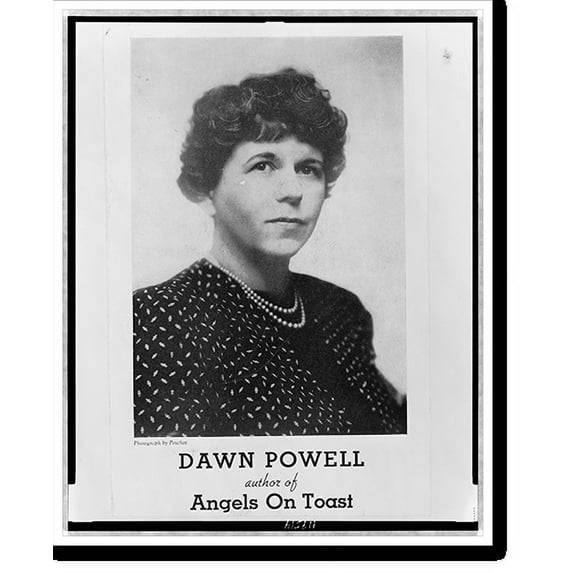 Historic Print, Dawn Powell, author of Angels On Toast.photograph by Pinchot., 18" x 24"