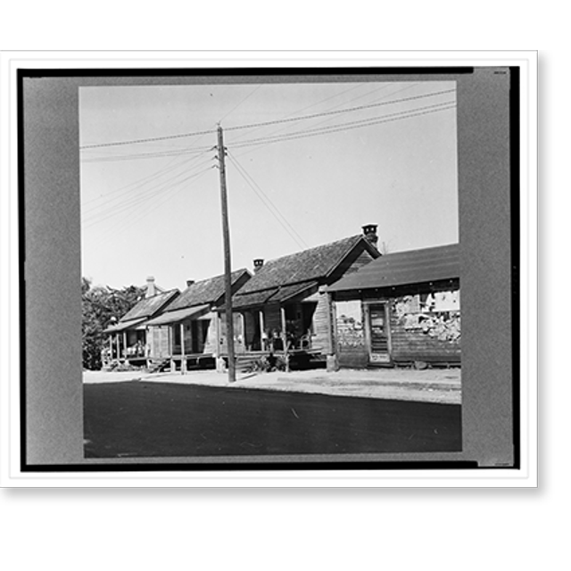 Historic Print, Daytona Beach, Florida. Homes in the Negro section, 16