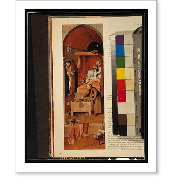 Historic Print, Death and the miser, 16" x 20"