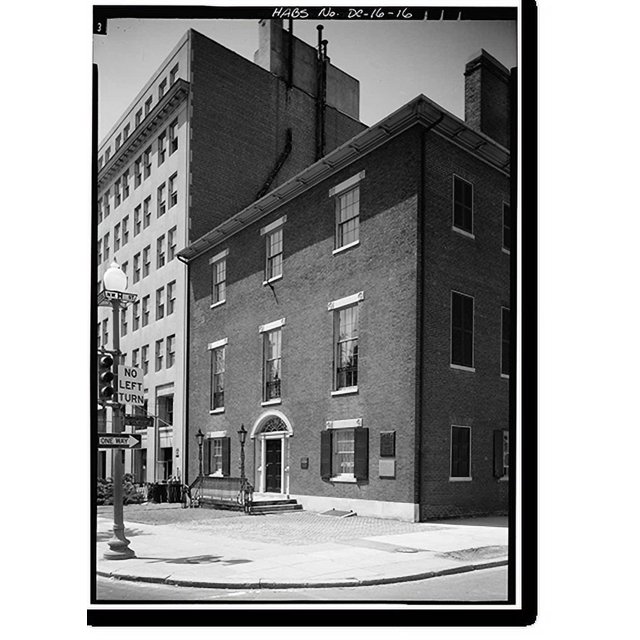 Historic Print, Decatur House, National Trust for Historic Preservation, 748 Jack, Washington