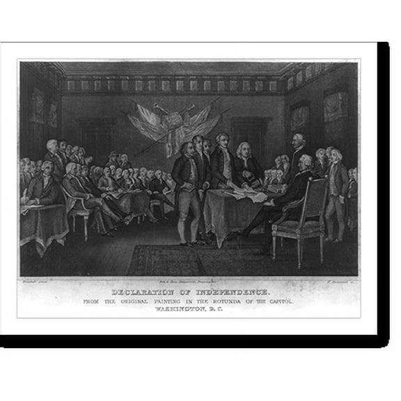 Historic Print, Declaration of Independence - 7, 16" x 20"