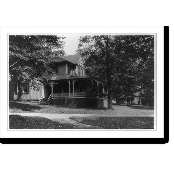 Historic Print, Deer Park Hotel, a cottage, 18" x 24"