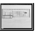 Historic Print, [Deering residence, Casey Key, Florida. Perspective section], 16" x 20