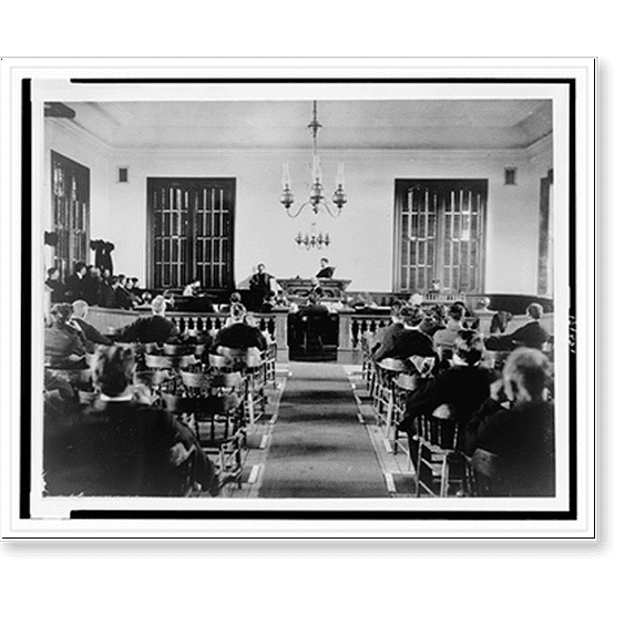 Historic Print, Del Norte County Court House, Crescent City, California, 18" x 24"