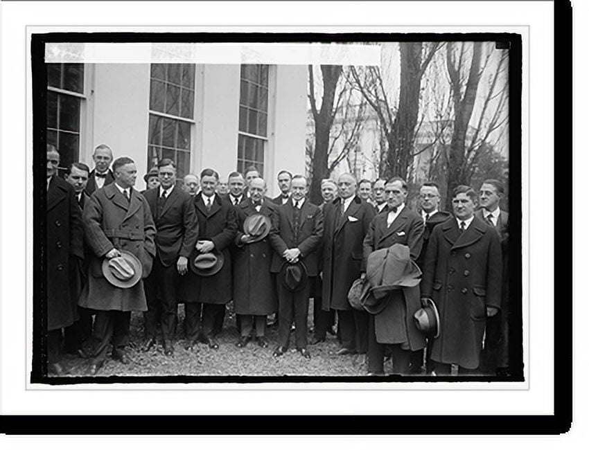 Historic Print, Delegation from American Legion at W.H. [i.e., White