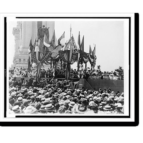 Historic Print, Delivering the address - President's Day, 18" x 24"