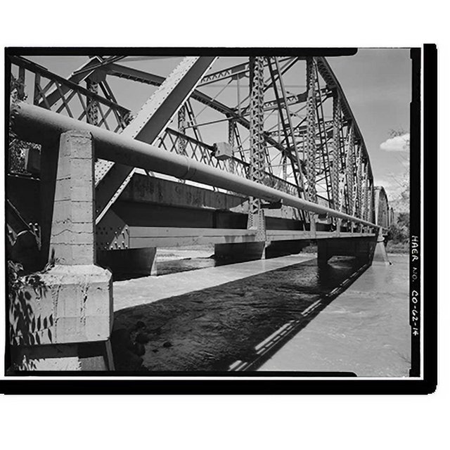 Historic Print, Delta Bridge, Spanning Gunnison River on U.S. 50, Delta