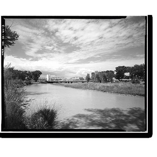 Historic Print, Delta Bridge, Spanning Gunnison River on U.S. 50, Delta