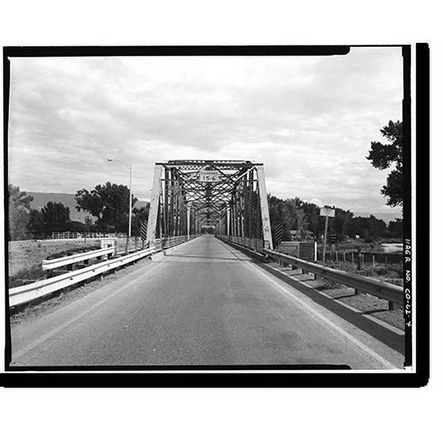 Historic Print, Delta Bridge, Spanning Gunnison River on U.S. 50, Delta