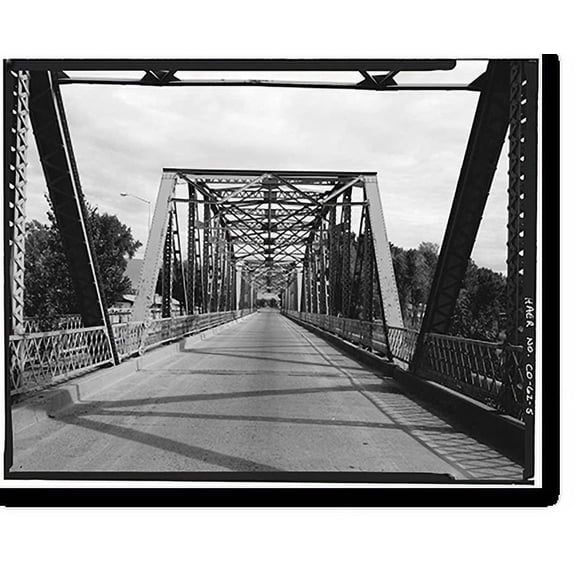 Historic Print, Delta Bridge, Spanning Gunnison River on U.S. 50, Delta, Delta County, CO - 5, 16" x 20"