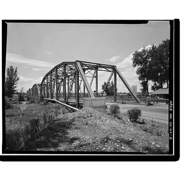 Historic Print, Delta Bridge, Spanning Gunnison River on U.S. 50, Delta