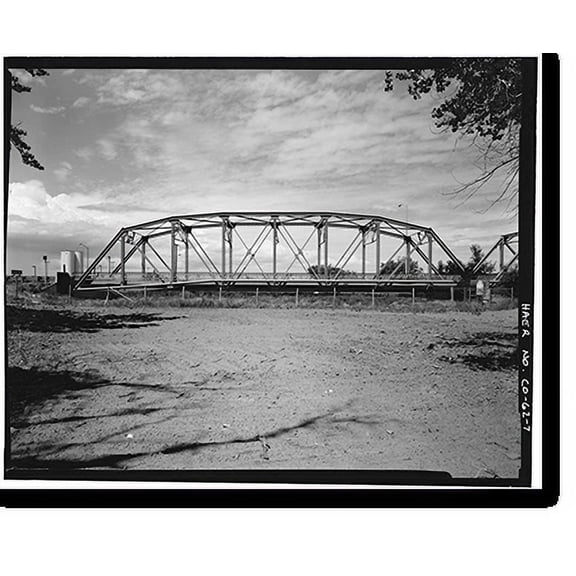 Historic Print, Delta Bridge, Spanning Gunnison River on U.S. 50, Delta, Delta County, CO - 7, 16" x 20"