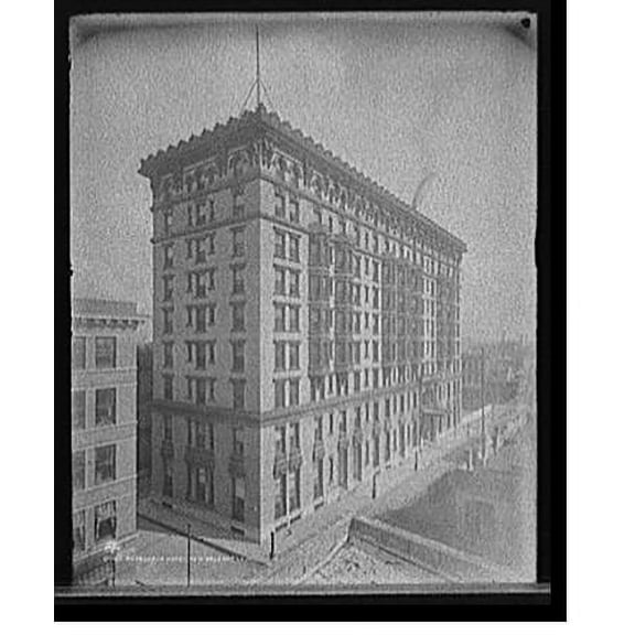 Historic Print, Denechaud Hotel, New Orleans, La., 18" x 24"