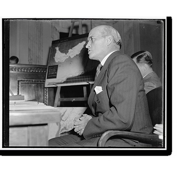 Historic Print, Denies TVA flood control plan did not work. Washington, D.C., Dec. 2. Appearing before the Joint Congressional Committee Investigating TVA, Theodore B., 16" x 20"