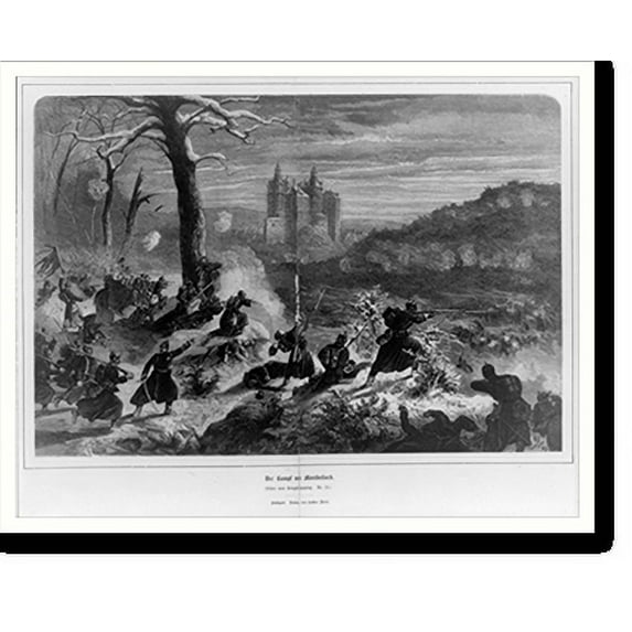 Historic Print, Der Kampf un Montbeliard, 18" x 24"