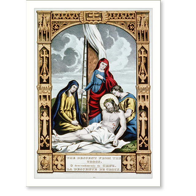 Historic Print, Descent from the cross O Descendimento da Cruz.La