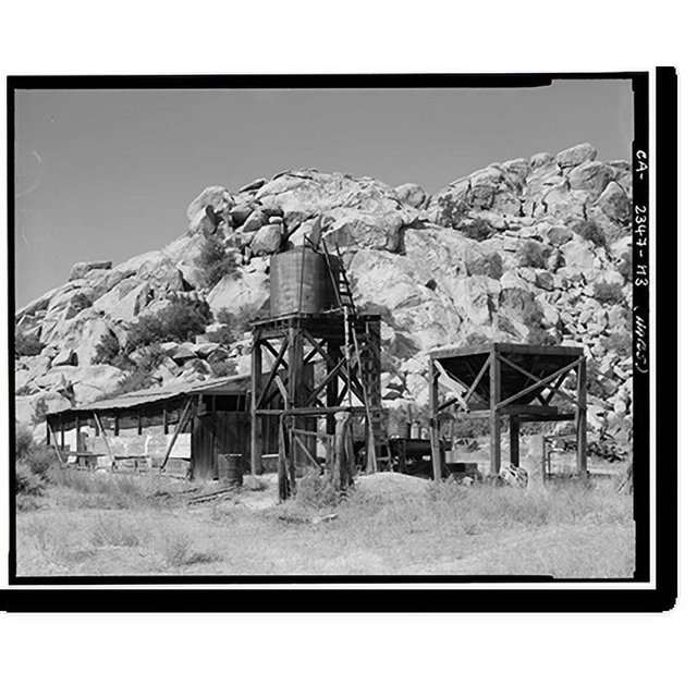 Historic Print, Desert Queen Ranch, Machine Shop, Twentynine Palms