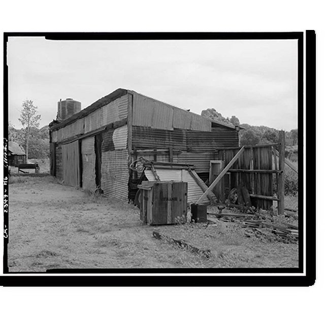 Historic Print, Desert Queen Ranch, Machine Shop, Twentynine Palms