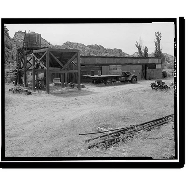 Historic Print, Desert Queen Ranch, Machine Shop, Twentynine Palms