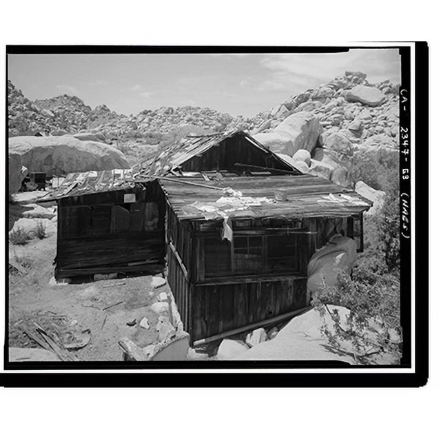 Historic Print, Desert Queen Ranch, North House, Twentynine Palms