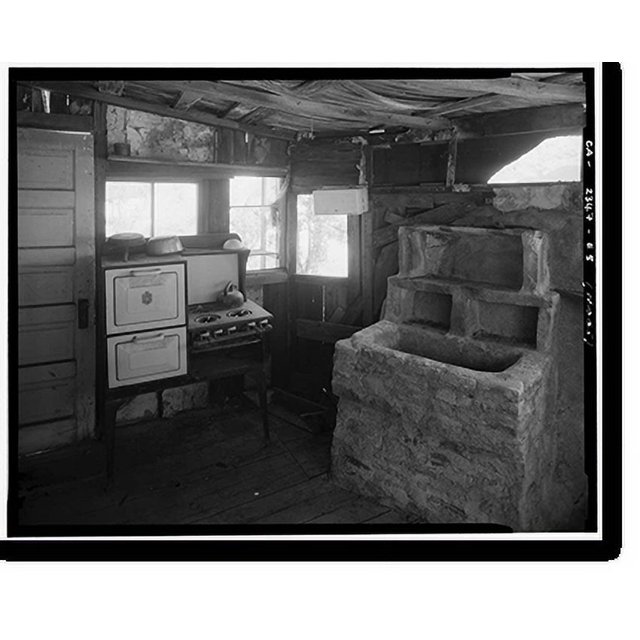 Historic Print, Desert Queen Ranch, North House, Twentynine Palms