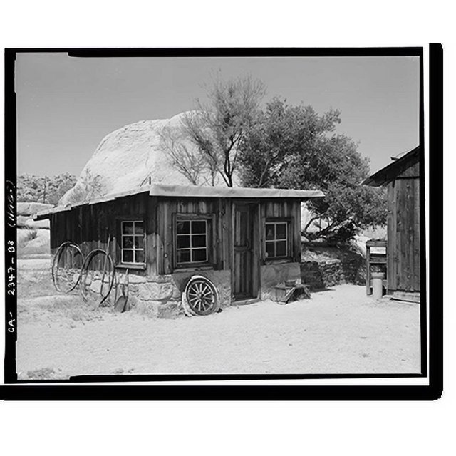 Historic Print, Desert Queen Ranch, Storehouse, Twentynine Palms