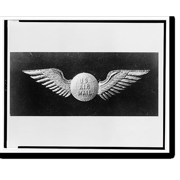 Historic Print, [Design for insignia to be worn by air mail pilots], 18" x 24"