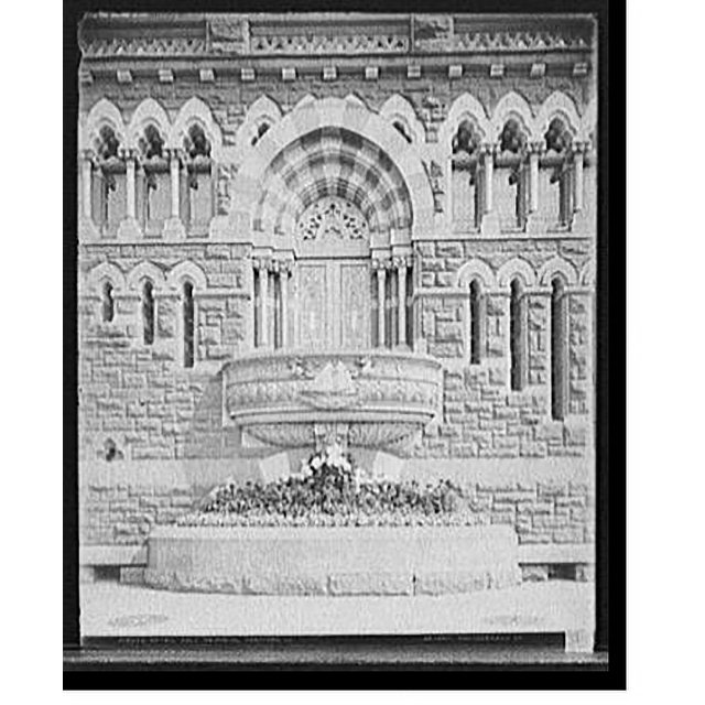 Historic Print, Detail, Colt Memorial, Hartford, Ct., 16" x 20
