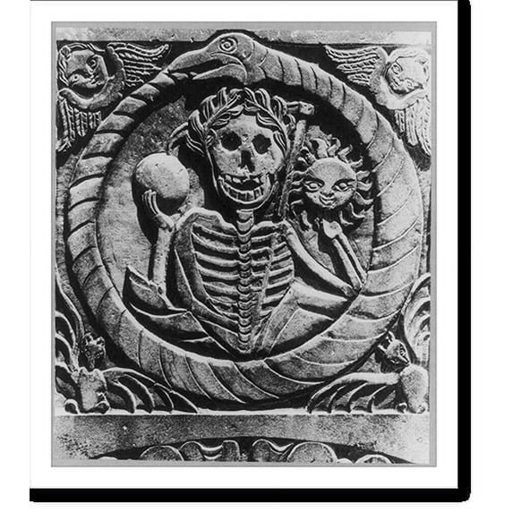 Historic Print, Detailed close-up of colonial tombstone: Susanna Jayne, Marblehead, Mass., 1776 -, 18" x 24"