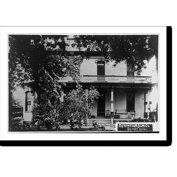 Historic Print, Detention School, Denver, Colorado, 16" x 20"