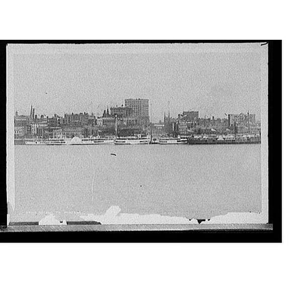 Historic Print, Detroit fr. Windsor, 16" x 20"