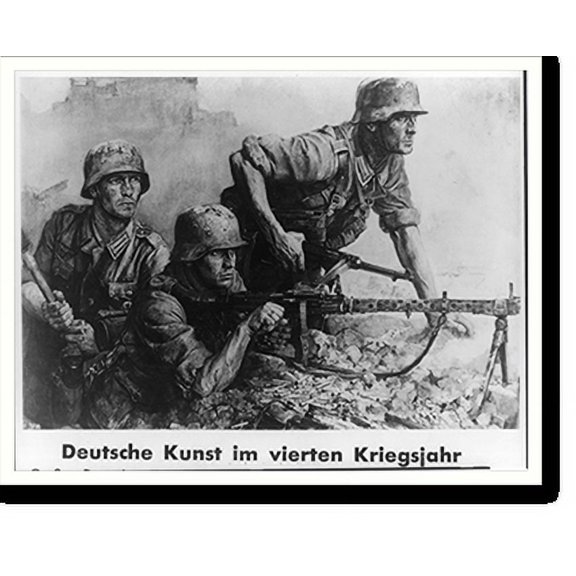 Historic Print, Deutsche Kunst im vierten Kriegsjahr auf der Grossen Deutschen Kunstausstellung 1943 im Haus der Deutschen Kunst in München, 16" x 20"