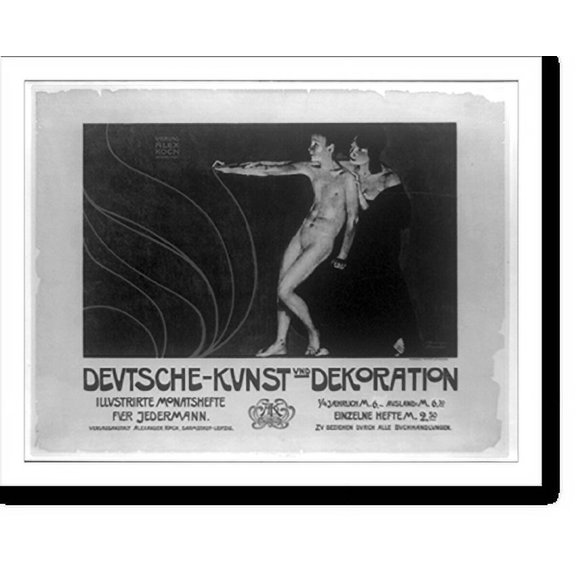Historic Print, Deutsche-Kunst und Dekoration, 16" x 20"