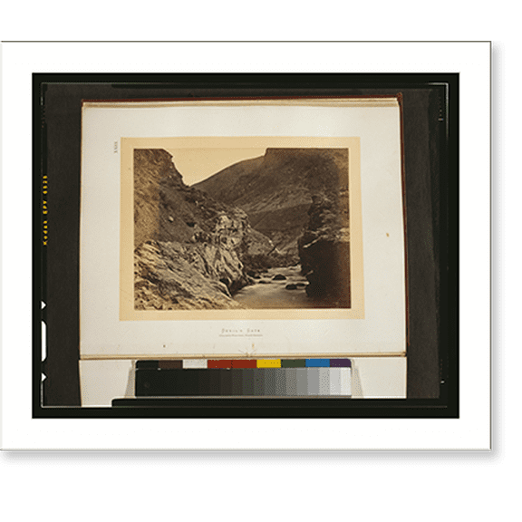 Historic Print, Devil's Gate (from below) - Weber Cañon, Wasatch Mountains, 18" x 24"