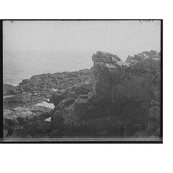 Historic Print, [Devil's fireplace and kitchen, York Beach, Me.], 18" x 24"