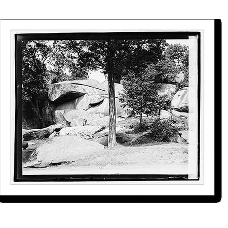 Historic Print, Devils Den, Gettysburg, Pa., 18" x 24"