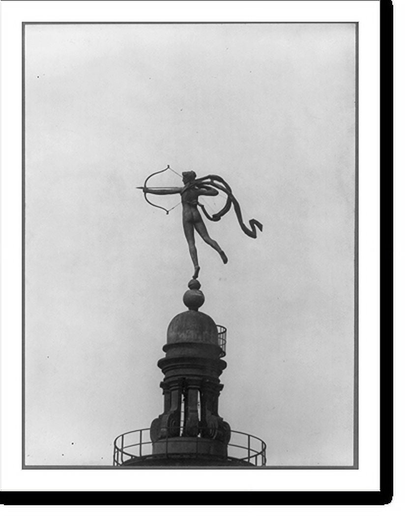 Historic Print, Diana Tower by St. Gaudens, Madison Square Garden, New