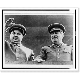 Historic Print, Dictator and aide review Moscow May Day celebration, 16" x 20"