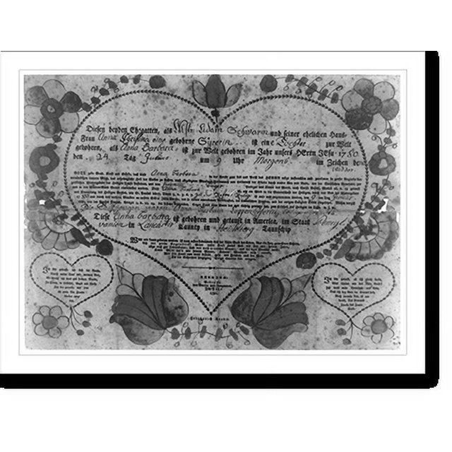 Historic Print, Diesen beyden Ehegatten..Friederich Krebs., 16" x 20