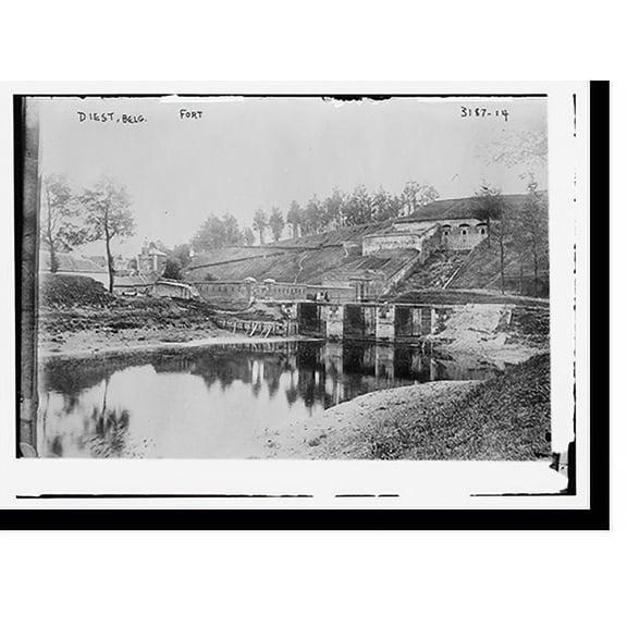 Historic Print, Diest, Belgian Fort, 16" x 20"