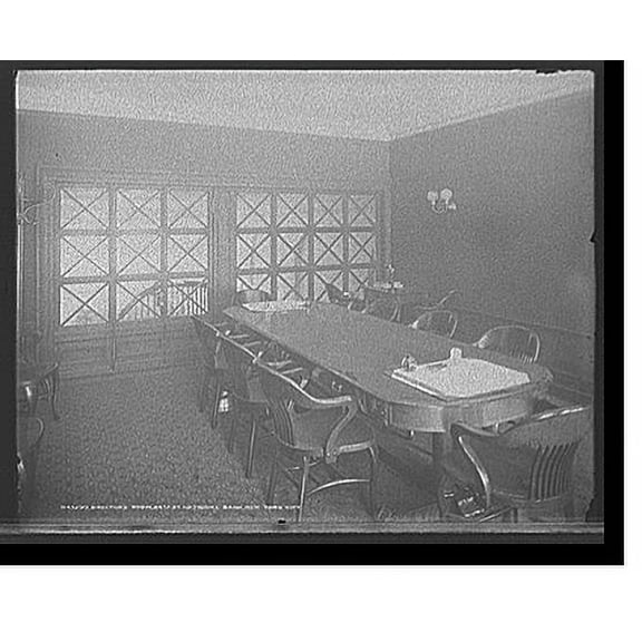 Historic Print, Director's room, 34th St. [Thirty-fourth Street] National Bank, New York City, 16" x 20"