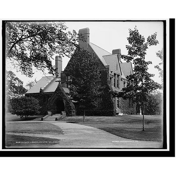 Historic Print, Divinity [School] Library, Harvard College, 18" x 24"