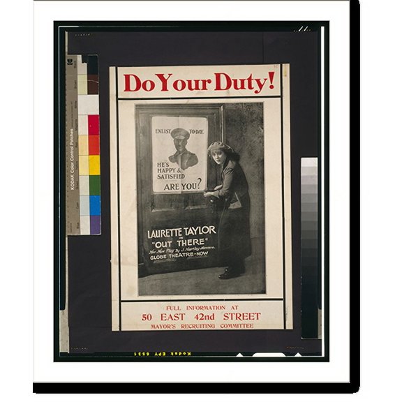 Historic Print, Do your duty! Full information at 50 East 42nd Street, Mayor's Recruiting Committee., 18" x 24"