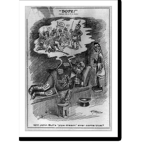 Historic Print, Dope!" Will John Bull's "pipe dream" ever come true?.F. Opper.", 16" x 20"