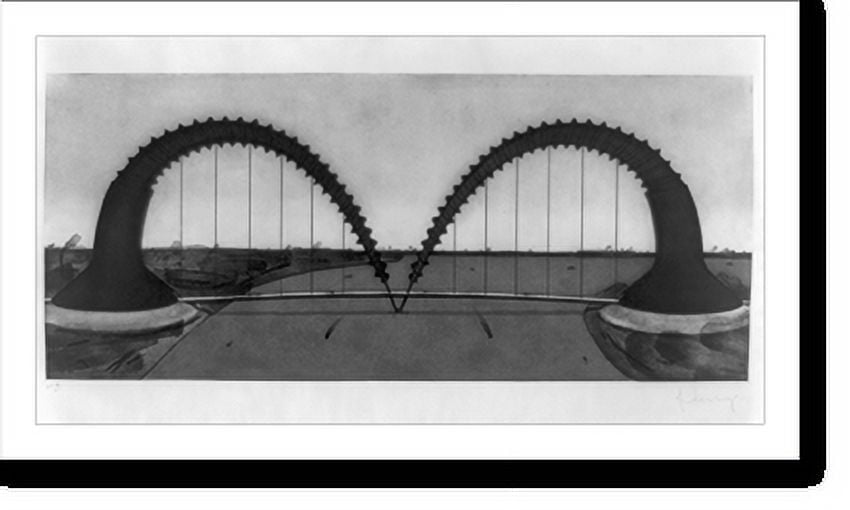 Historic Print, Double screw arch bridge, state II, 18" x 24" - Walmart.com