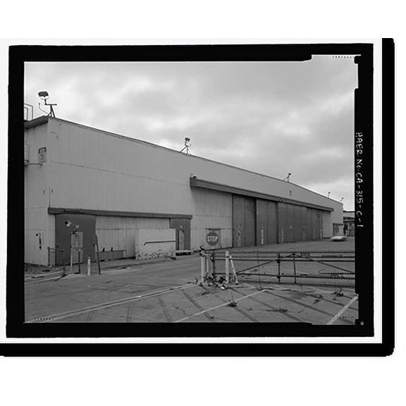 Historic Print, Douglas Aircraft Company Long Beach Plant, Aircraft Parts Sub-Assembly Building, 3855 Lakewood Boulevard, Long Beach, Los Angeles County, CA, 16" x 20"
