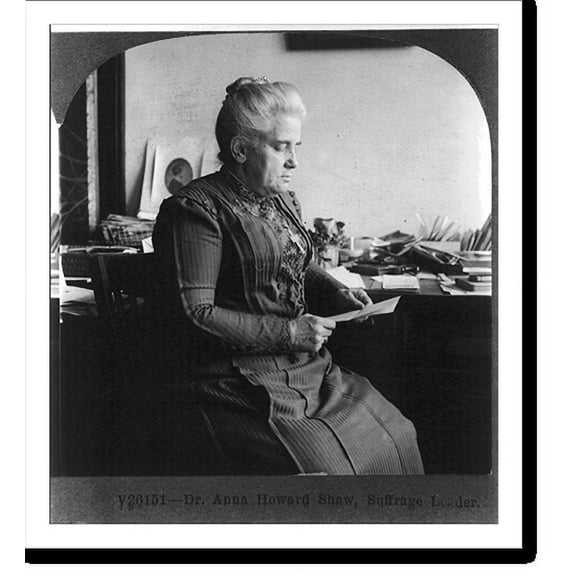Historic Print, Dr. Anna Howard Shaw, suffrage leader, 16" x 20"