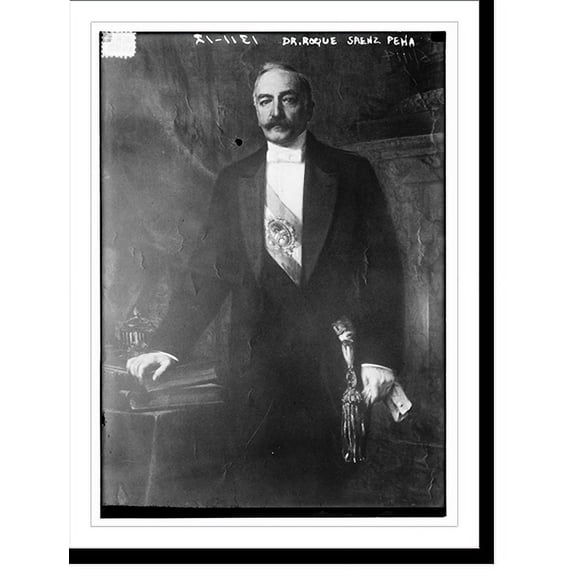 Historic Print, Dr. Roque Saenz Pena, 18" x 24"