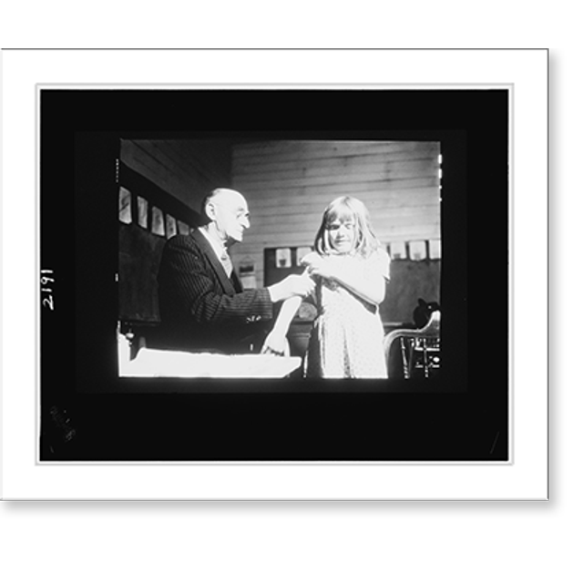 Historic Print, Dr. Schreiber of San Augustine giving a typhoid