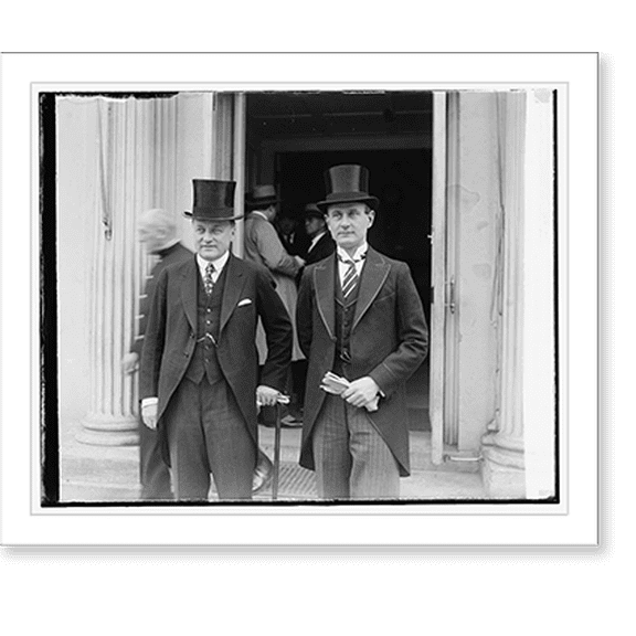 Historic Print, Dr. W. Bostrom & Capt. Ainar, Paul Lundborg, 3/21/29, 18" x 24"